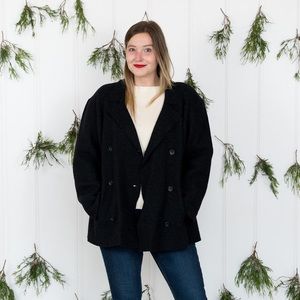 Relaxed Wool Peacoat